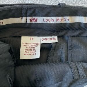 Gray Men's Wool Blend Dress Pants 34x34